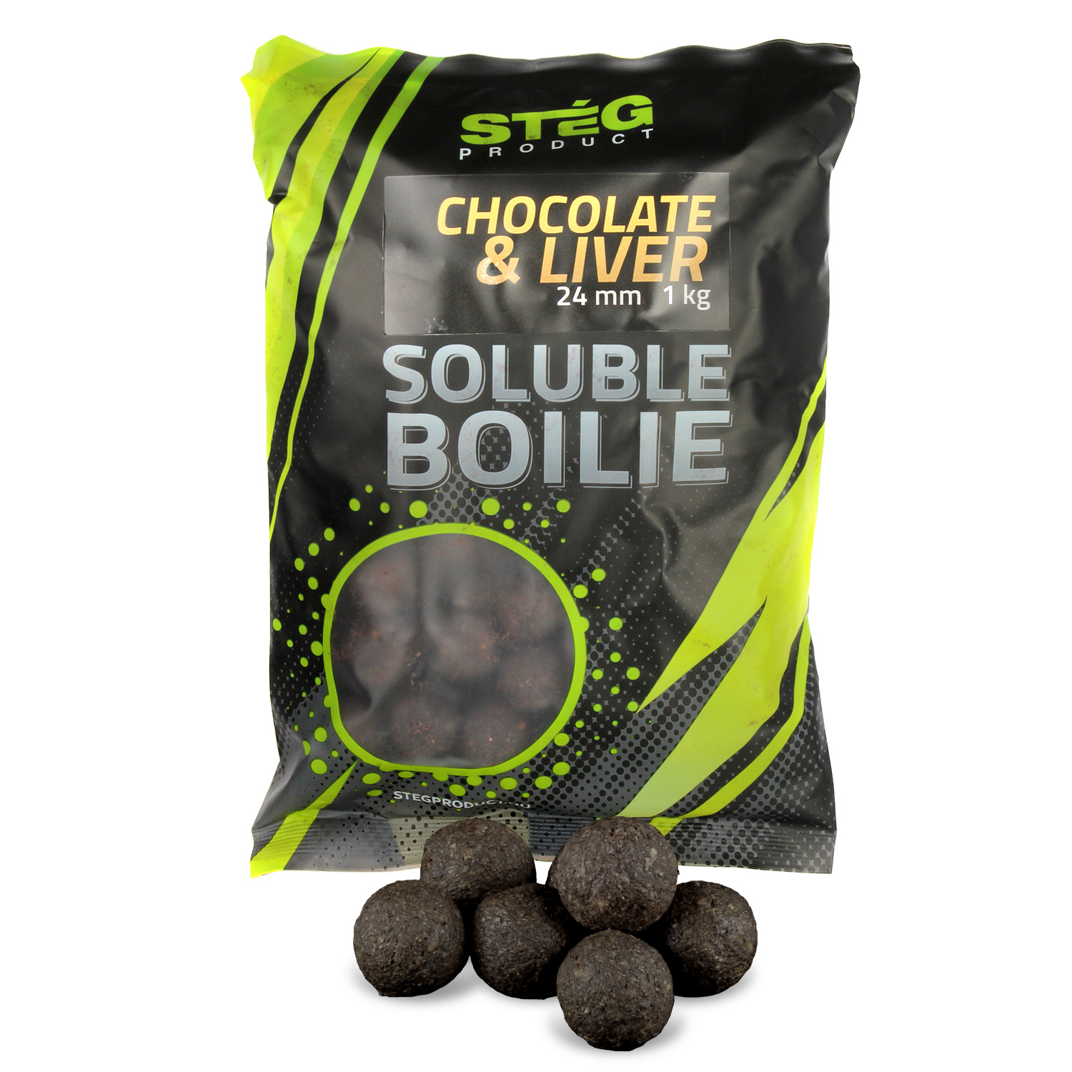 Stg Product Soluble Boilie 24mm Chocolate&Liver 1kg