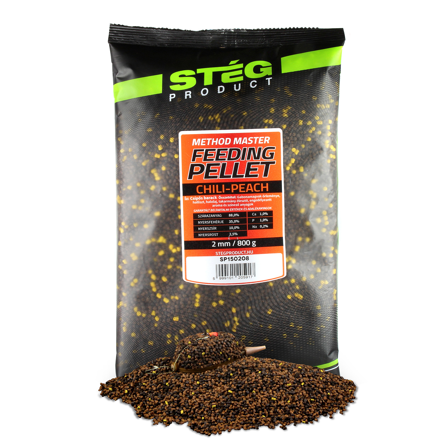 Stg Feeding Pellet 2mm Chili-Peach 800g