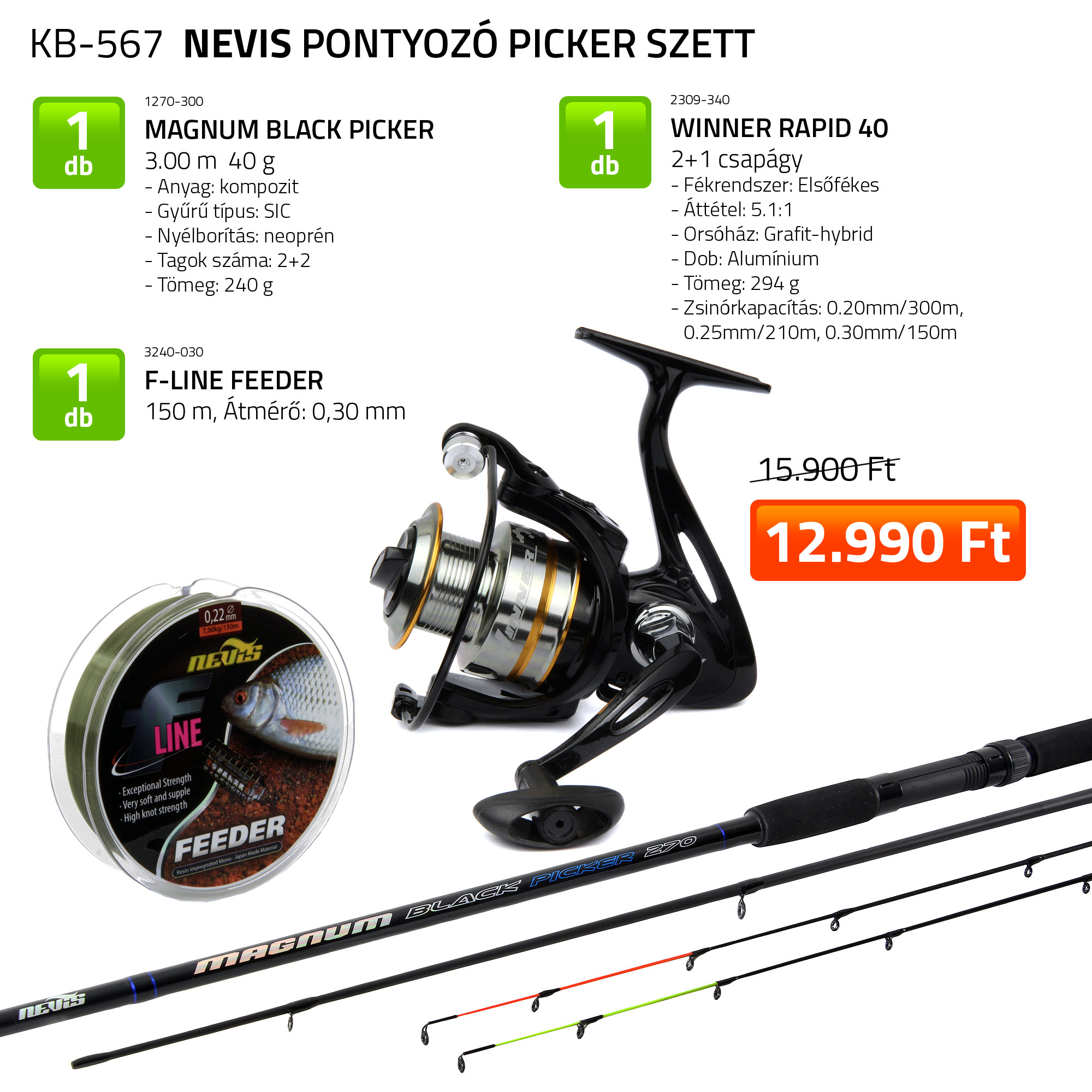 Pontyoz Picker szett 1270-300+ 2309-340+ 3240-030