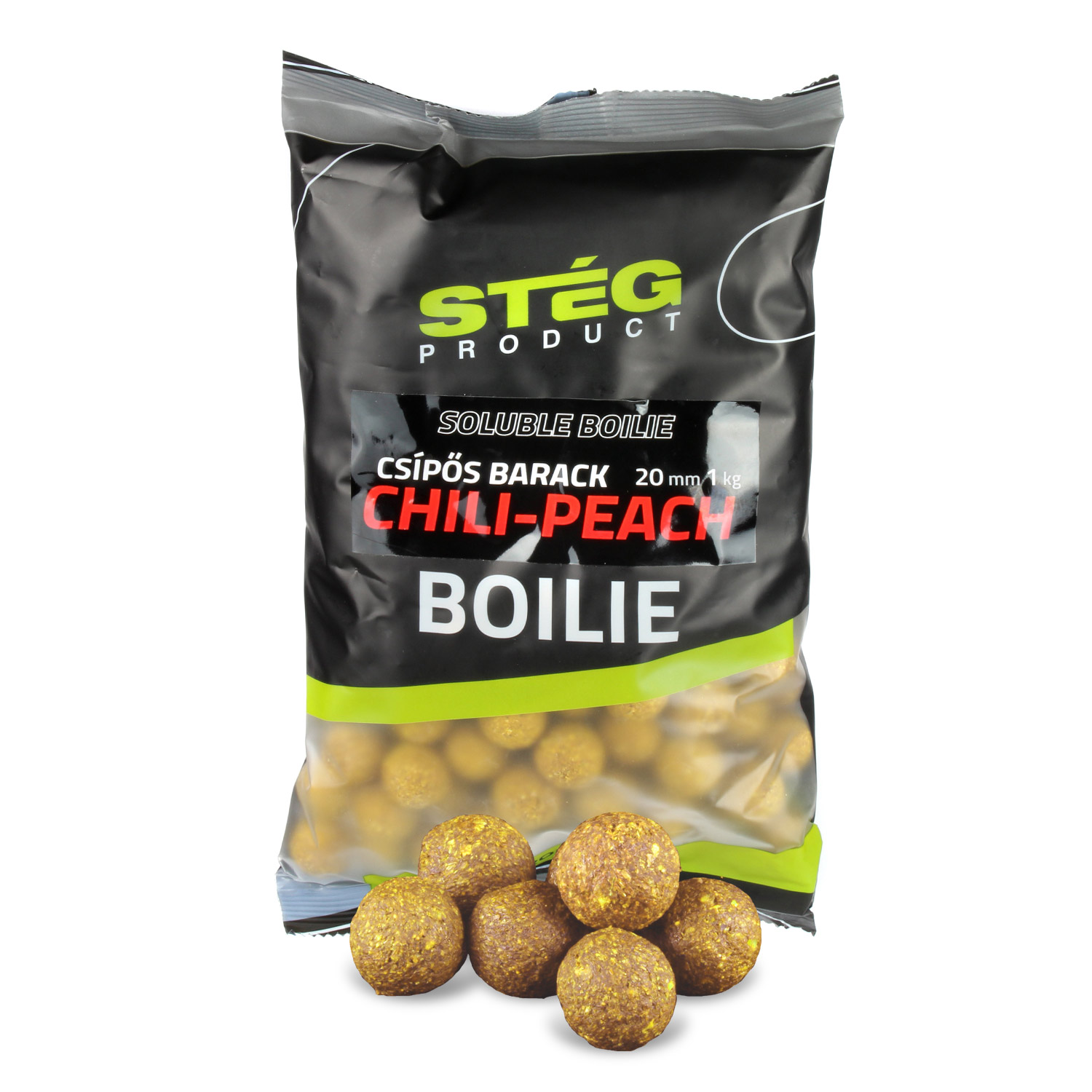 Stg Soluble Boilie 20mm 1kg Chili-Peach