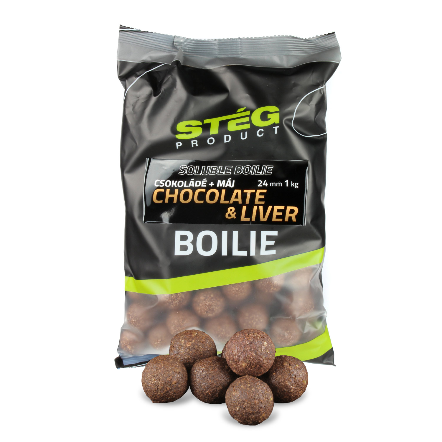 Stg Soluble Boilie 24mm 1kg Chocolate&Liver