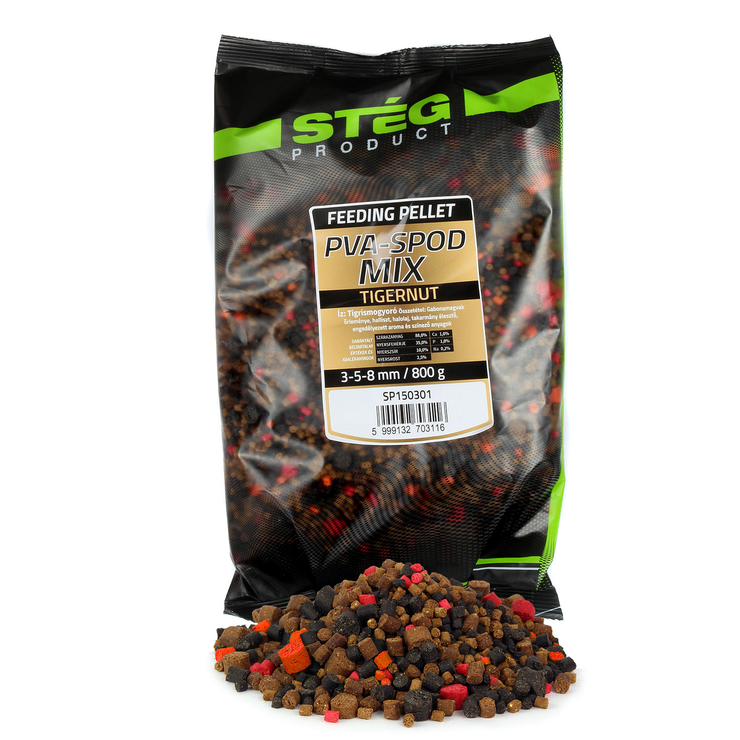 Stg Pva-Spod Mix 3-5-8mm 800g Tigernut