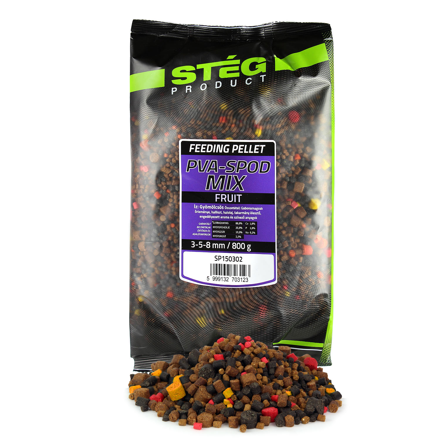 Stg Pva-Spod Mix 3-5-8mm 800g Fruit