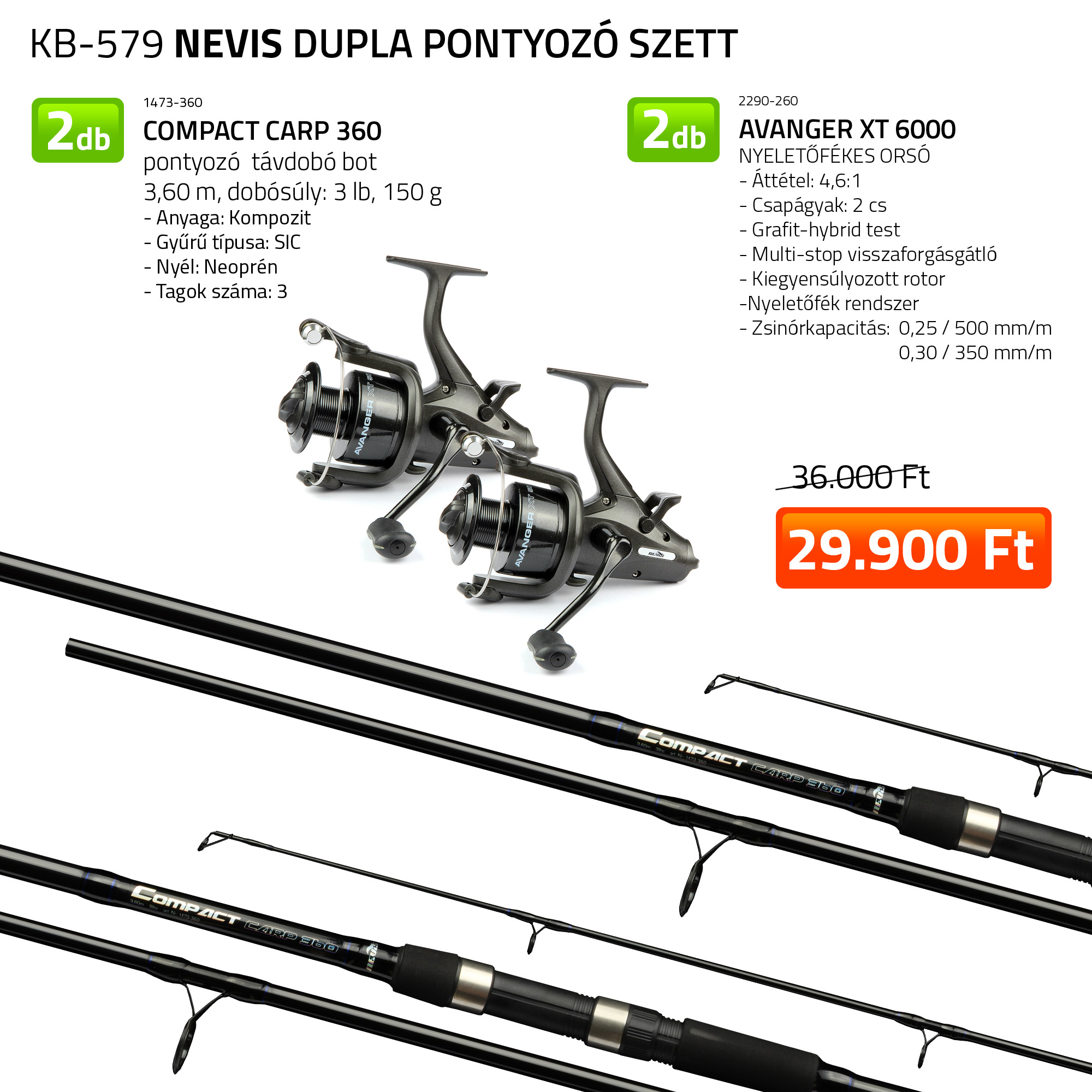 DUPLA PONTYOZÓ SZETT  2X 1473-360+ 2X 2290-260