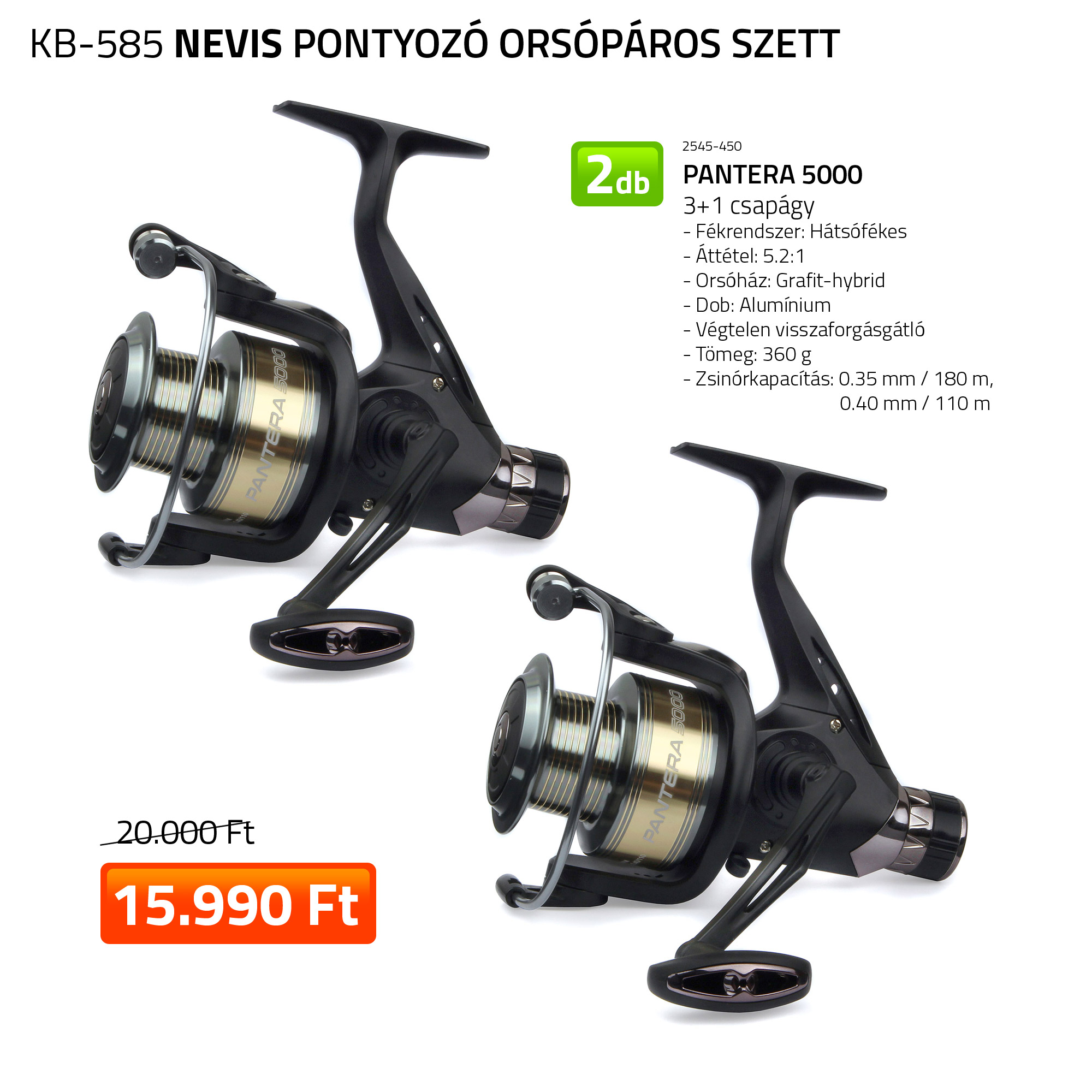 PONTYOZÓ ORSÓPÁROS  2X 2545-450