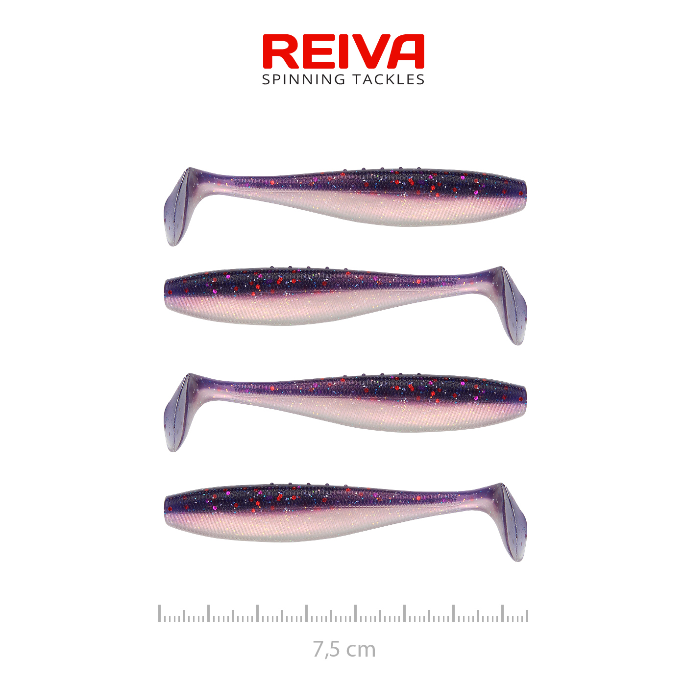 Flat Minnow shad 7,5cm 4db/cs (Purple Pearl)