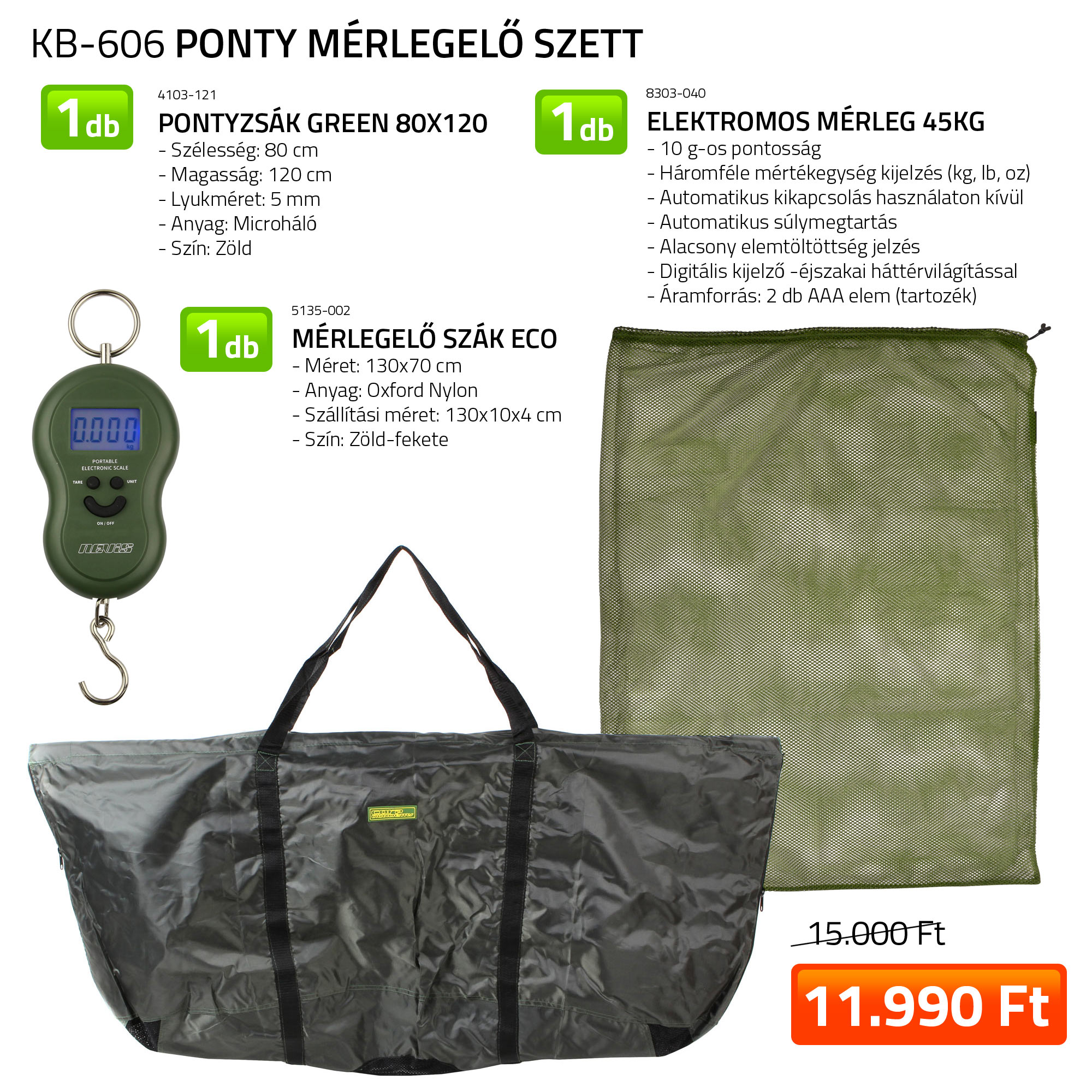 PONTY MÉRLEGELŐ SZETT  4103-121+ 8303-040+ 5135-002