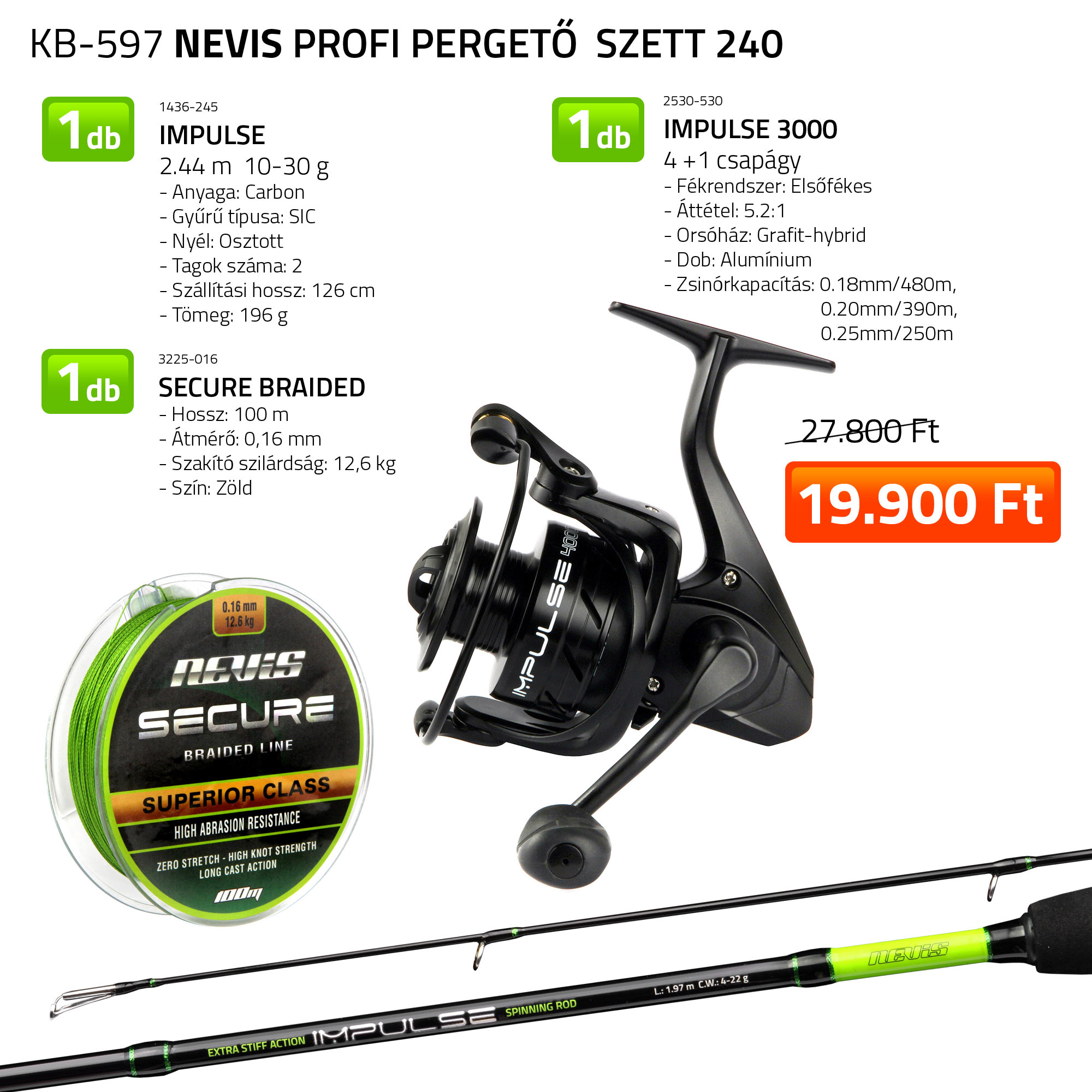 PROFI PERGETŐ SZETT 240  1436-245+ 2530-530+ 3225-016