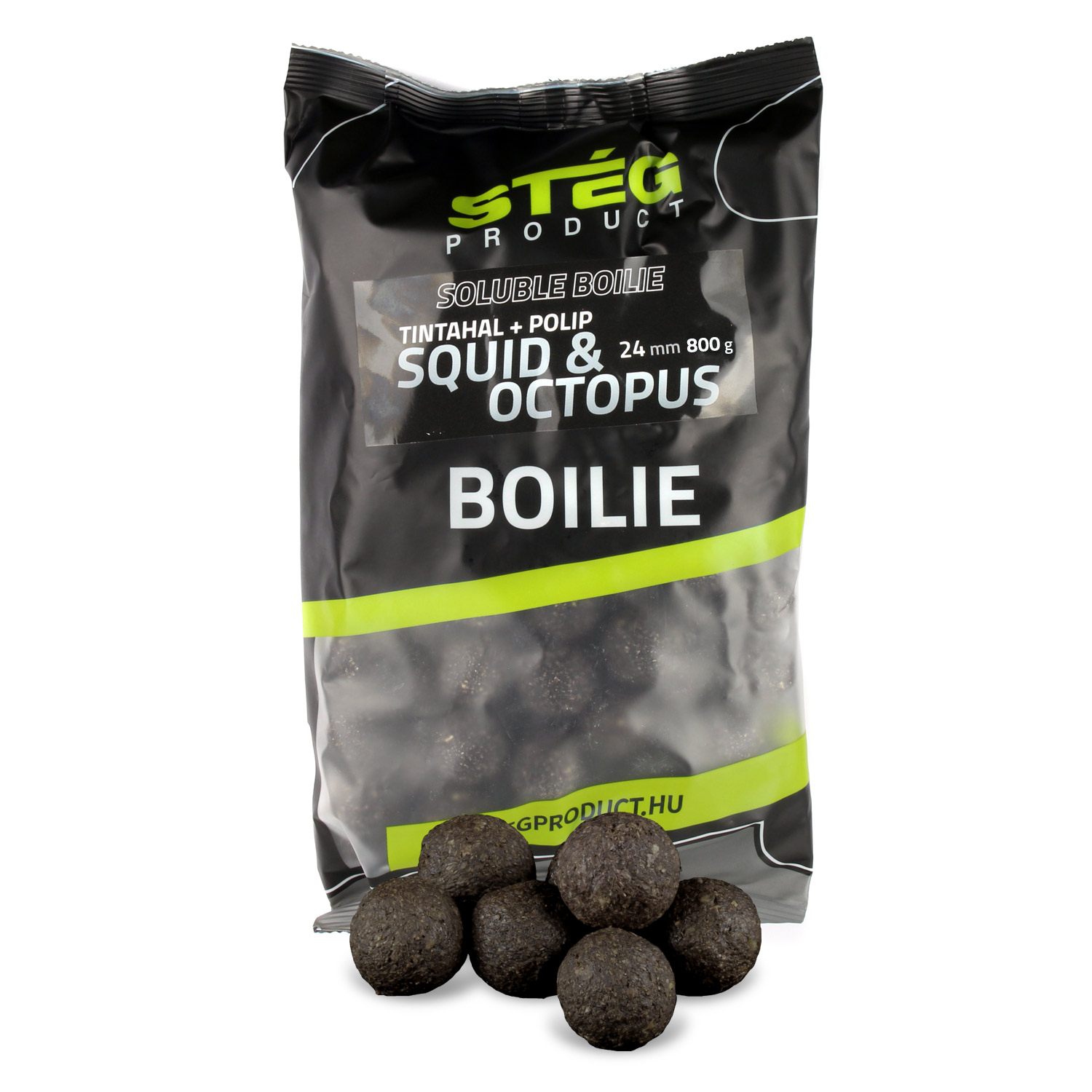 STÉG SOLUBLE BOILIE 24MM 800G SQUID & OCTOPUS