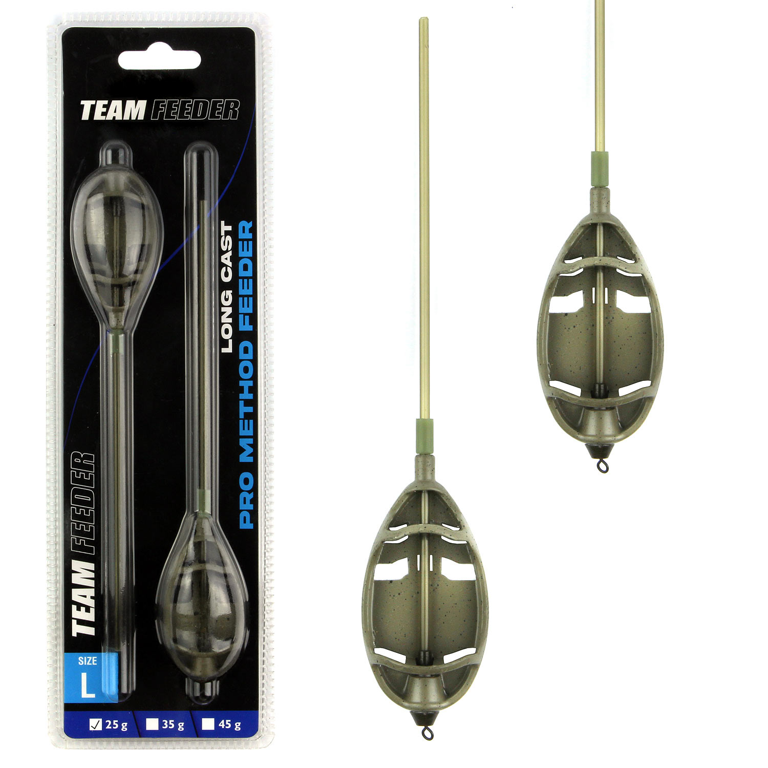 Team Feeder Long Cast Pro Method Feeder kos�r 55g 2db/cs